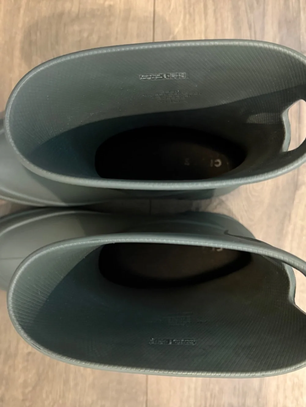 Crocs AllCast Rain Boots Grey Men's Size 10 Waterproof Rubber Boots